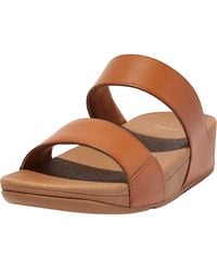 Fitflop - Lulu Leather Slides - Lyst