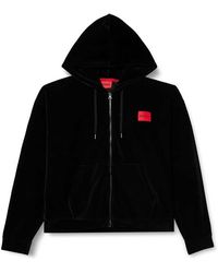 HUGO - Boss Velvet Loungewear Jacket - Lyst