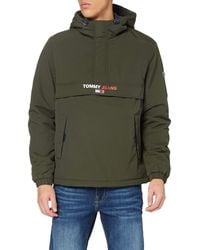 Tommy jeans herren tjm nylon shell solid popover jacke discount