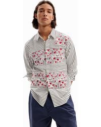 Desigual - Striped Love Shirt - Lyst
