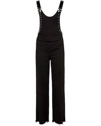 Guess - Jeans W73D55D2N81 Pantalone A Salopette Donna Nero BSUN 28 - Lyst