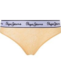 Pepe Jeans - Mesh Thong Bikini Style Underwear - Lyst