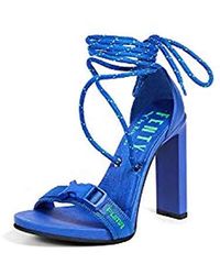 PUMA X Fenty Bungee Cord Sandals, Dazzling Blue, Size 7.5 Us / 5.5 Uk Us