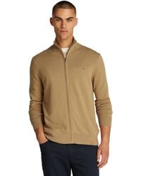 Tommy Hilfiger - 's Essential Cotton Stand Collar Jumper With Zip - Lyst