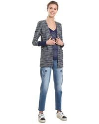 Desigual - 18WWSK21 Strickjacke Frauen Blau XL - Lyst