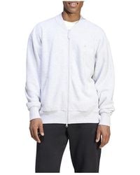 adidas - Elevated All Szn Terry Loop Bomber Jacket Sweatshirt - Lyst