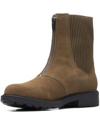 Clarks - Orinoco2 Up Suede Boots In Standard Fit Size 4 - Lyst