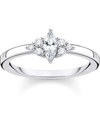 Thomas Sabo - Ring Vintage weiße Steine Silber 925 Sterlingsilber TR2325-051-14 - Lyst