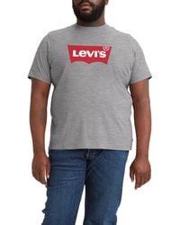 Levi's - Big & Tall Graphic Tee T-shirt Batwing Srt Mhg - Lyst