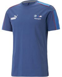 PUMA - Tops Bmw M Motorsport Mt7 T-shirt Voor S Pro Blue M Color - Lyst