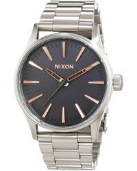 Nixon - 00 – Watch – Quartz – Analogue – Silver Stainless Steel - Lyst