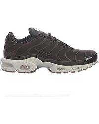 brown and black air max plus