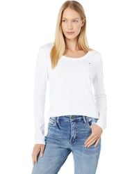 Tommy Hilfiger - Long Sleeve Scoop Neck Tee T-shirt - Lyst