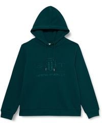 GANT - REG Tonal Shield Hoodie Kapuzenpullover - Lyst