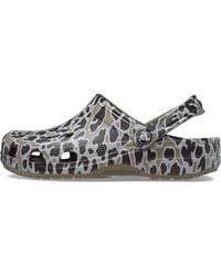 Crocs™ - S Classic Animal Print Slip On Clog Sandals - Lyst