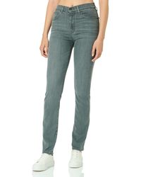 Levi's - 724 High Rise Straight Vaqueros Mujer Black Worn in - Lyst