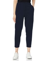 Calvin Klein Rosha Pull On Cropped Pant Pantaloni - Blu