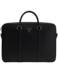 Guess - Business Tas Met Laptopvak Milano Laptop Bag Black Zwart - Lyst