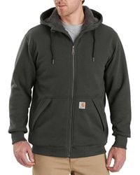 Carhartt - Big Tall Rd Rockland Sherpa Lined Hooded Sweatshirt - Lyst