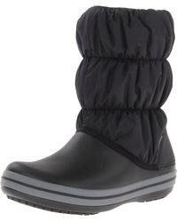 Crocs™ Winter Puff Boots, Botas de Nieve para Mujer - Negro