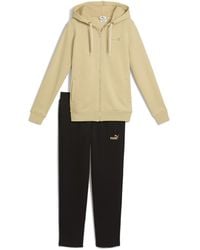 PUMA - Metallic Hooded Sweat Suit Fl Op - Lyst