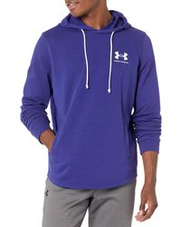 Under Armour - S Rival Terry Lc Hoodie Blue M - Lyst
