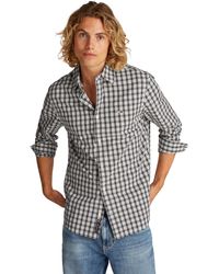Tommy Hilfiger - Uomo Camicia Poplin Check Regular Fit - Lyst
