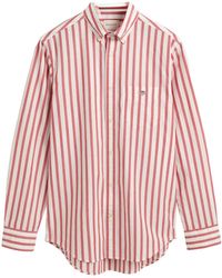 GANT - Reg Wide Poplin Stripe Shirt - Lyst
