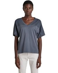 G-Star RAW - Mesh Mix Loose V T T-shirt Voor - Lyst