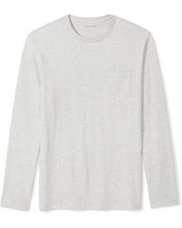 Amazon Essentials - Slim-fit T-shirt Met Lange Mouwen Licht Grijs Heide - Lyst