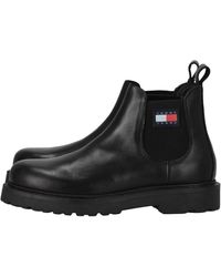 Tommy Hilfiger - Chelsea Boot Leather - Lyst