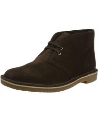 Clarks Leather Desert Bushacre 3 Chukka Boot in Sand Suede (Black) for ...