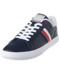 Tommy Hilfiger - Essential Leather Cupsole Trainers - Lyst