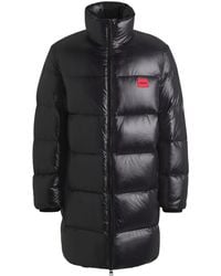 HUGO - S Magnus2242 In Logo-trim Down Jacket With Water-repellent Finish - Lyst