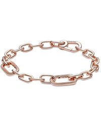 PANDORA - Me Link Chain Bracelet In 14k Gold-plated For Medallion Charms - Lyst