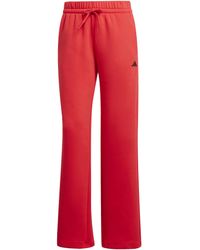 adidas - Essentials Small Logo Feel Cozy Open Hem Pants - Lyst