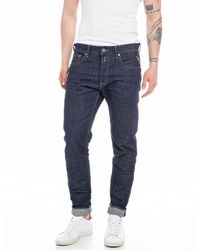 Replay - Jeans Uomo Willbi regular Fit Aged in Cotone Bio - Lyst