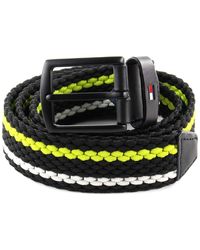 Tommy Hilfiger Denton Elastic Stripe Belt 3.5 W105 Lemon Lime - Mehrfarbig
