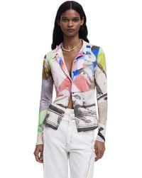 Desigual - Collage Buttoned T-Shirt - Lyst
