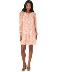 Tommy Hilfiger - Long Sleeve Sussex Floral Chiffon Trapeze - Lyst