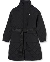 Calvin Klein - Belted Quilted Coat J20J222581 Gewebte Mäntel - Lyst
