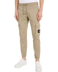 Calvin Klein - Hose Skinny Washed Pant Cargo - Lyst