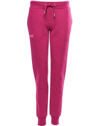 W7010453a Pantalon de survêtement Superdry en coloris Rose 35 % de réduction Femme Vêtements Pantalons décontractés élégants et chinos Pantalons longs 