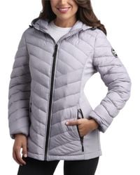 Reebok - Lightweight Quilted Puffer Parka Coat With Flex Stretch Panels – Casual Jacket For - Lyst