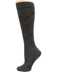 Wrangler Ladies Horse Knee High - Charcoal - Grau
