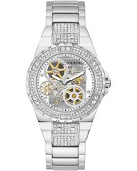 Guess - Analog Quartz Watch With Stainless Steel Strap Gw0302l1 - Lyst