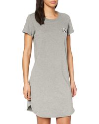 Calvin Klein S/s Nightshirt Camicia da Notte - Grigio
