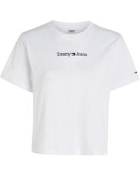 Tommy Hilfiger - Tommy Jeans Camiseta Lineal Tjw CLS Serif S/S - Lyst
