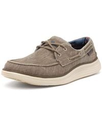 Skechers - Status 2.0-lorano Moc Toe Canvas Deck Shoe Oxford - Lyst