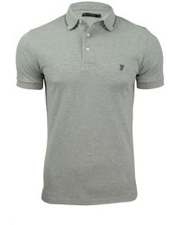 French Connection - Summer Black Tipping Polo Shirt - Lyst